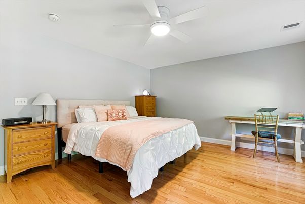 Bedroom, Home Office, Interior, Wood Texture Flooring