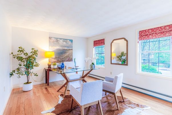 Home Office, Interior, Wood Texture Flooring