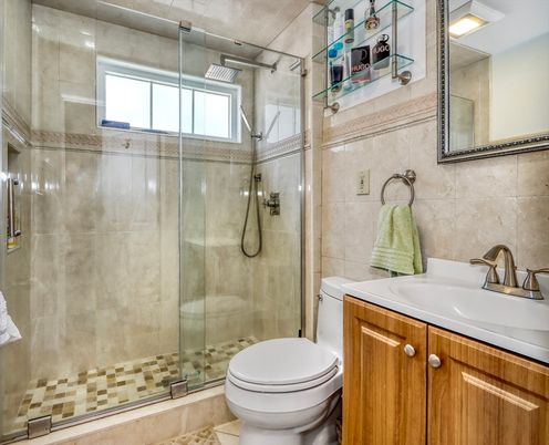 Bathroom, Glass Shower, Interior