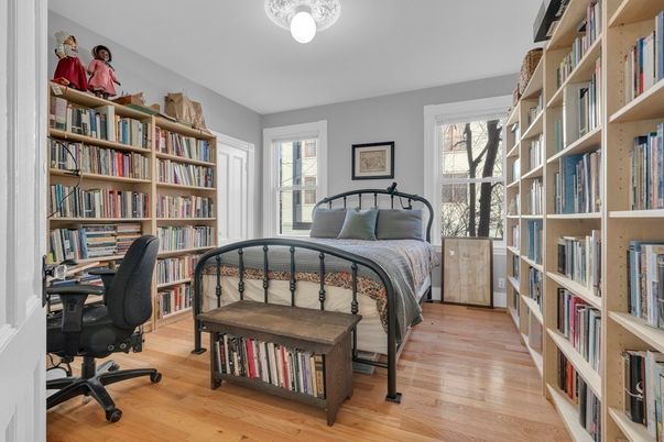 Bedroom, Home Office, Interior, Wood Texture Flooring