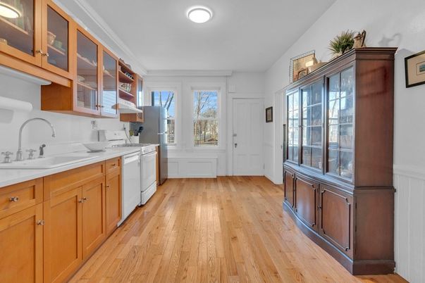 Interior, Kitchen, Wood Texture Flooring