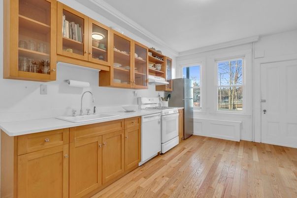 Interior, Kitchen, Wood Texture Flooring