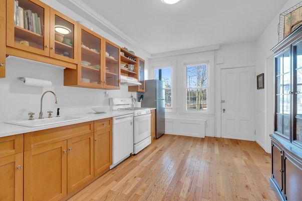 Interior, Kitchen, Wood Texture Flooring