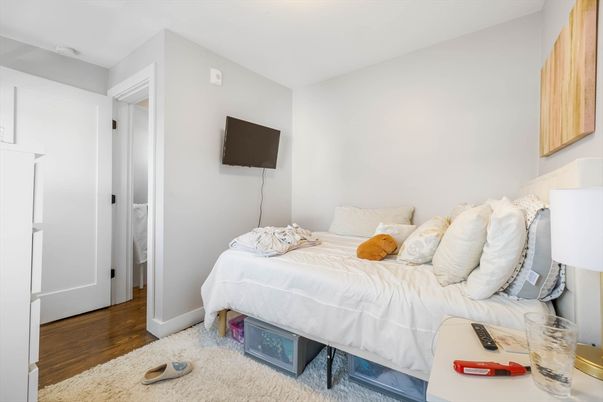 Bedroom, Interior, Wood Texture Flooring