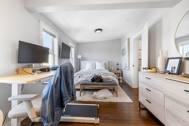Bedroom, Home Office, Interior, Wood Texture Flooring
