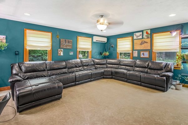 Interior, Living room, Recessed Lighting