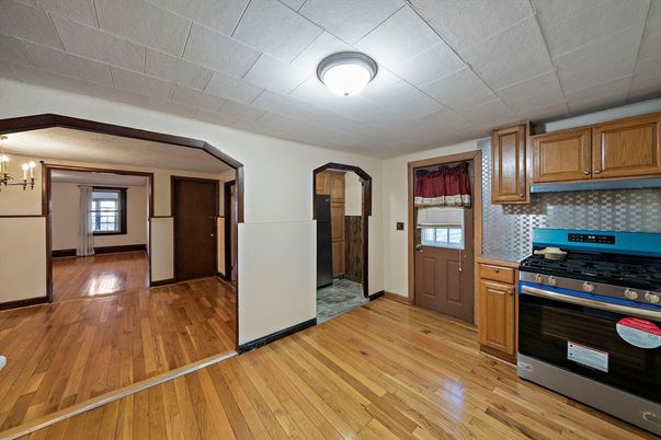 Interior, Kitchen, Wood Texture Flooring