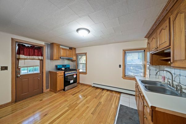Interior, Kitchen, Wood Texture Flooring