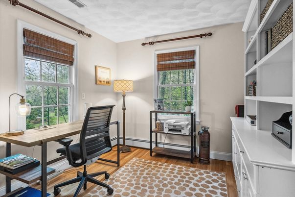 Home Office, Interior, Wood Texture Flooring