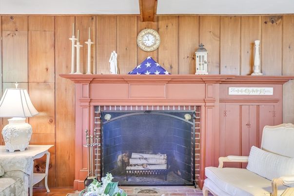 Fireplace, Interior, Wooden Beams, Wooden Walls