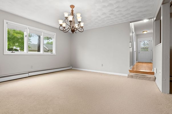 Chandelier, Empty room, Interior