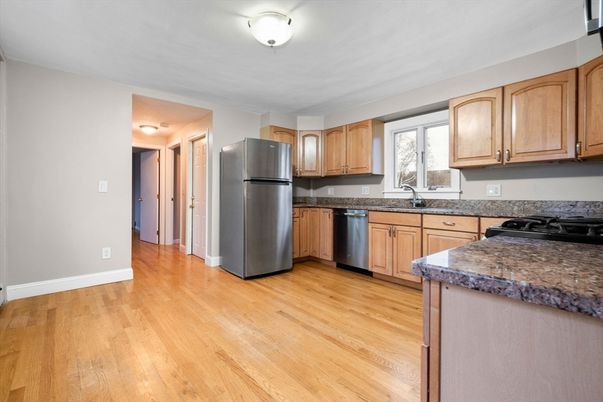 Interior, Kitchen, Wood Texture Flooring