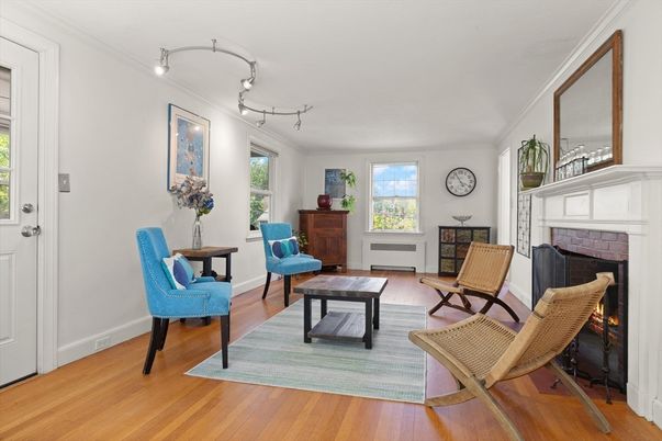 Fireplace, Interior, Wood Texture Flooring