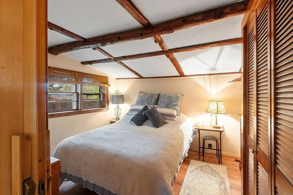 Bedroom, Interior, Wooden Beams, Wood Texture Flooring