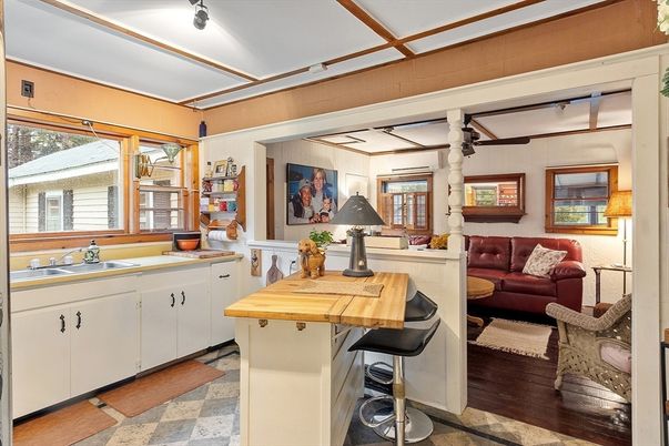 Interior, Kitchen, Wood Texture Flooring