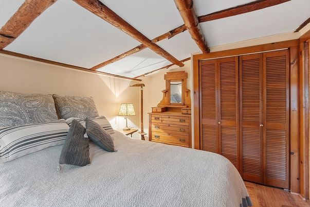 Bedroom, Interior, Wooden Beams, Wood Texture Flooring