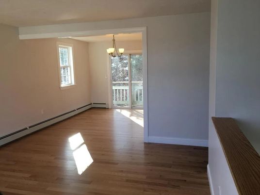 Chandelier, Empty room, Interior, Wood Texture Flooring