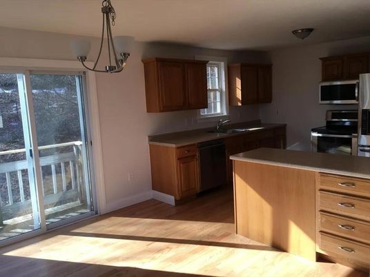 Interior, Kitchen, Pendant Lights, Wood Texture Flooring