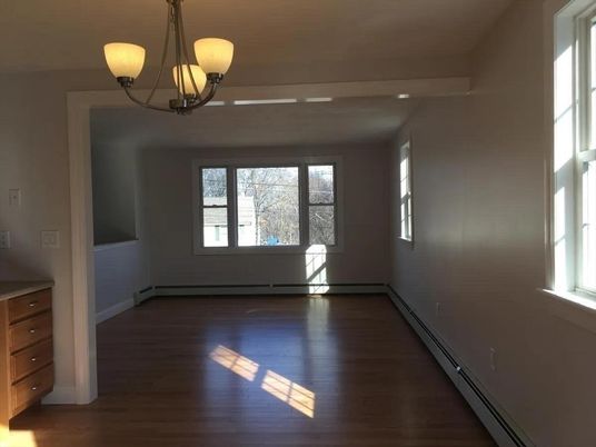 Chandelier, Empty room, Interior, Pendant Lights, Wood Texture Flooring