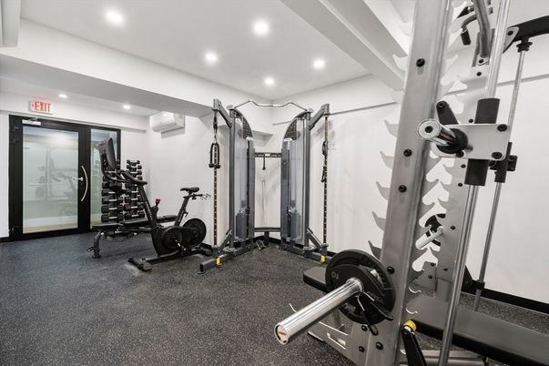 Fitness Equipment, Interior, Recessed Lighting