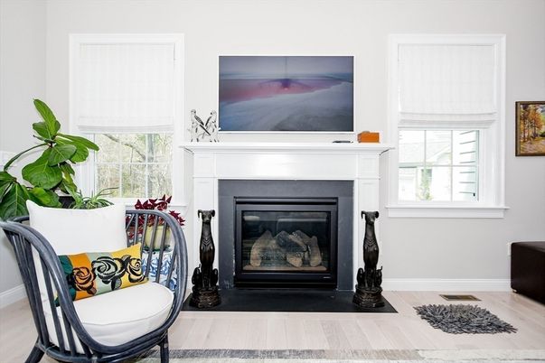 Fireplace, Interior, Wood Texture Flooring