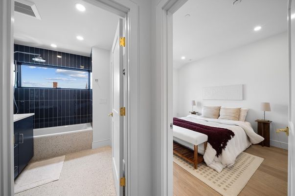 Bathroom, Bedroom, Interior, Recessed Lighting, Wood Texture Flooring