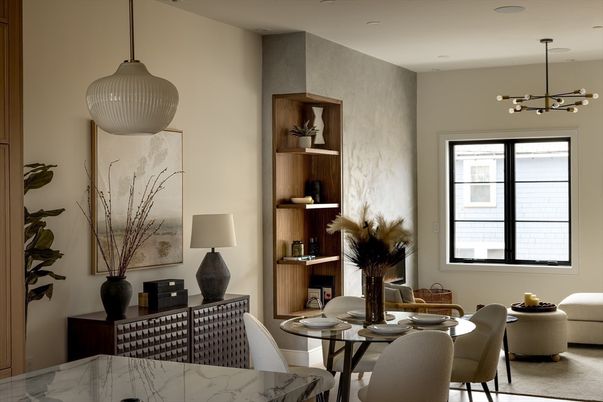 Dining room, Interior, Pendant Lights