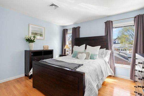 Bedroom, Interior, Wood Texture Flooring