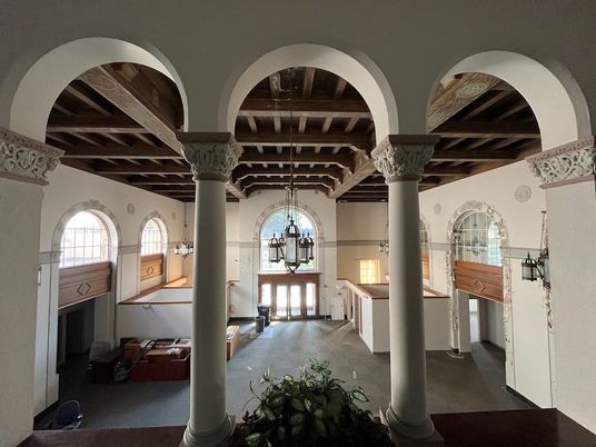 Chandelier, Interior, Pendant Lights, Wooden Beams