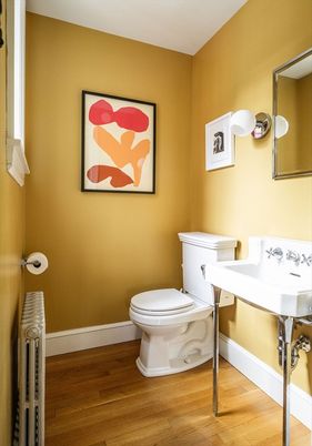 Bathroom, Interior, Wood Texture Flooring