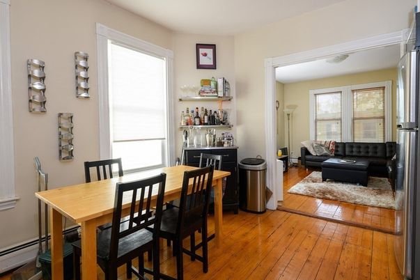 Dining room, Interior, Wood Texture Flooring
