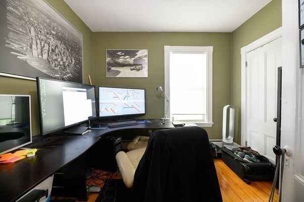 Home Office, Interior, Wood Texture Flooring