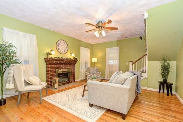 Fireplace, Interior, Living room, Wood Texture Flooring