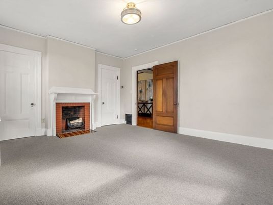 Empty room, Fireplace, Interior