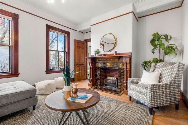 Fireplace, Interior, Living room, Wood Texture Flooring