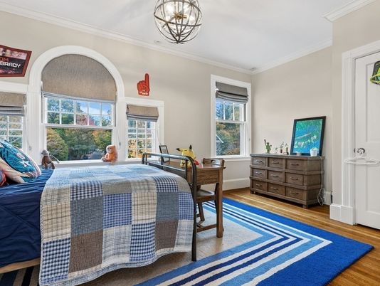 Bedroom, Fireplace, Interior