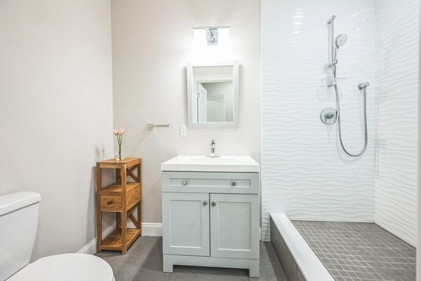 Bathroom, Glass Shower, Interior