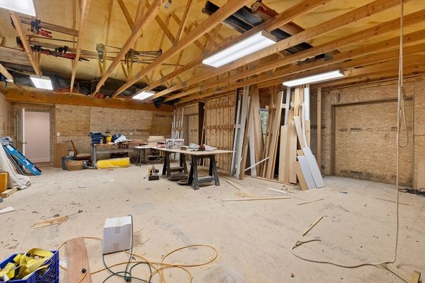 Interior, Stone Walls, Wooden Beams