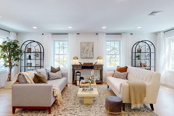 Interior, Living room, Recessed Lighting