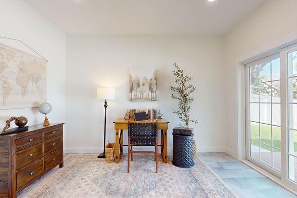 Home Office, Interior, Recessed Lighting