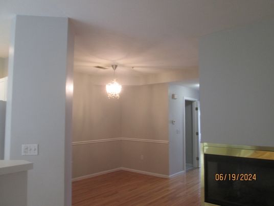 Fireplace, Interior, Pendant Lights, Wood Texture Flooring