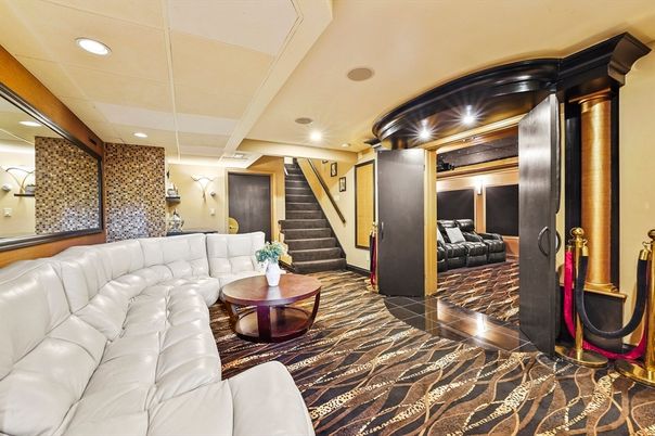 Interior, Living room, Recessed Lighting