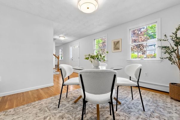 Dining room, Interior, Wood Texture Flooring