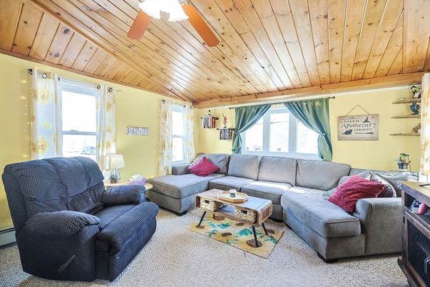 Interior, Living room, Wooden Ceilings