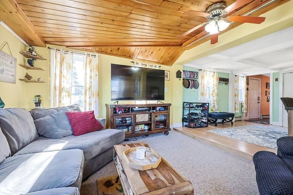 Interior, Living room, Wooden Ceilings, Wood Texture Flooring