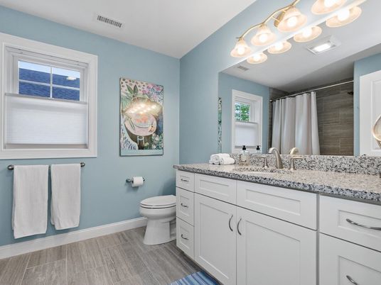Bathroom, Interior, Wood Texture Flooring