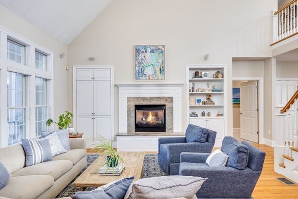 Fireplace, Interior, Living room, Wood Texture Flooring