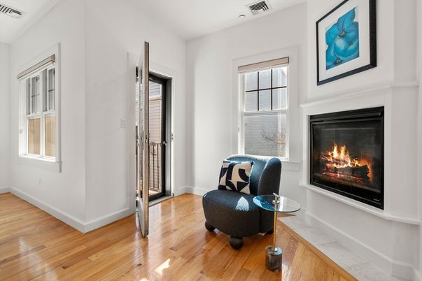 Fireplace, Interior, Wood Texture Flooring