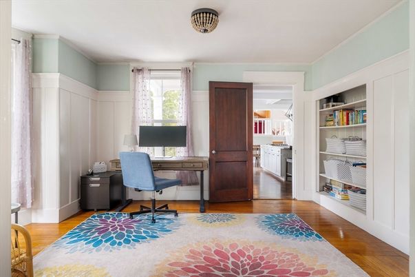 Home Office, Interior, Wood Texture Flooring