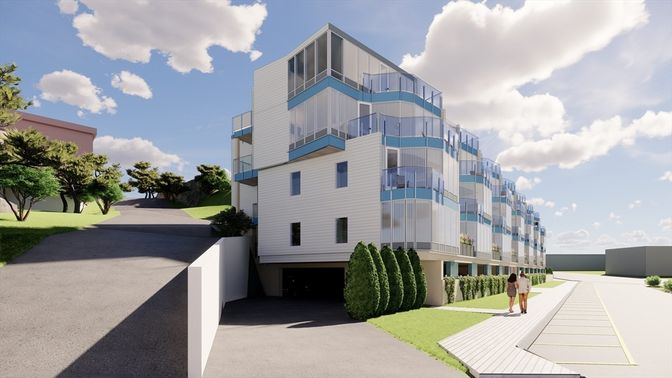 Exterior, Facade, Highrise